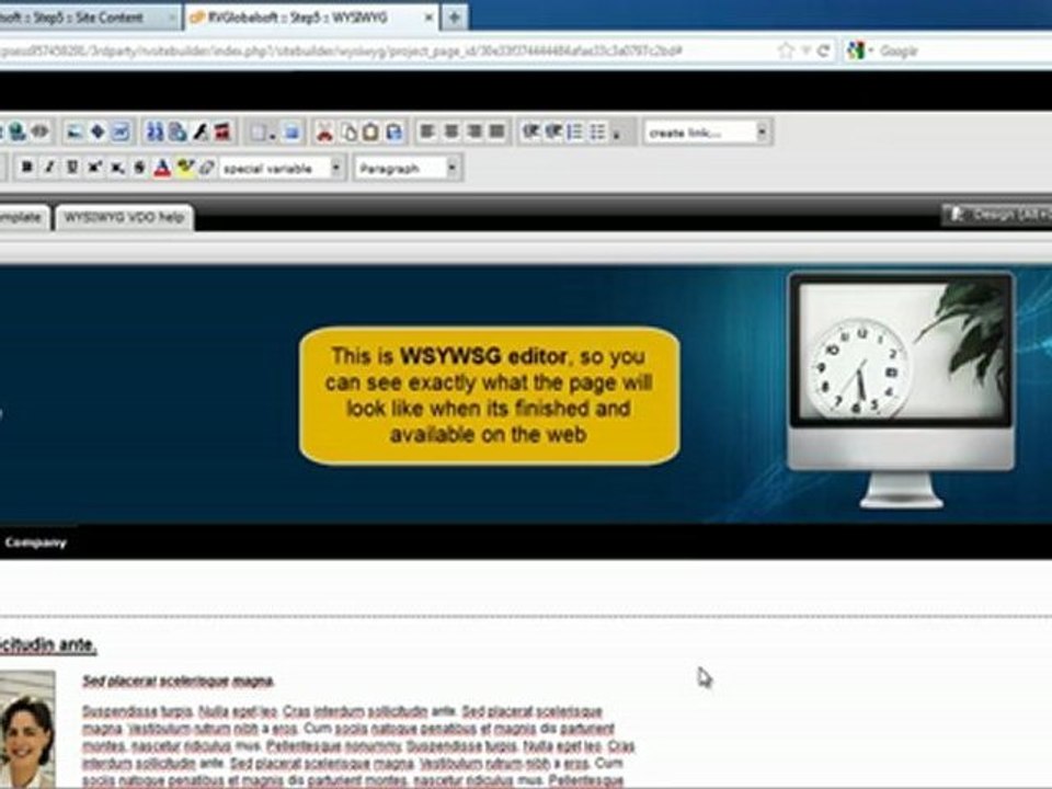 getting started with rvsitebuilder