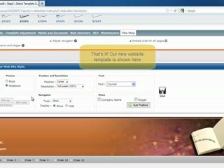 Changing your website template in rvsitebuilder