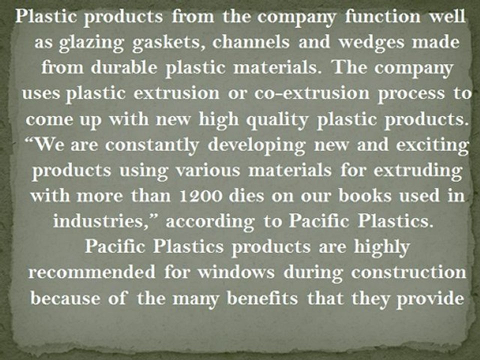 Best Plastic Products for Construction Windows