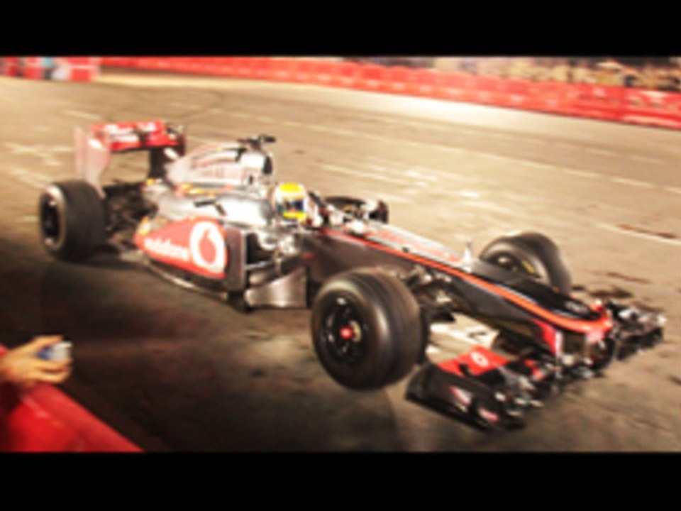 Vodafone Mclaren Mercedes Speedfest in Mumbai | Lewis Hamilton Drive Formula Car