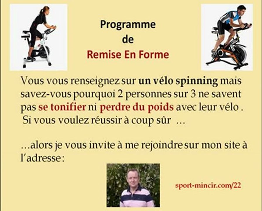 Velo spinning ordinateur