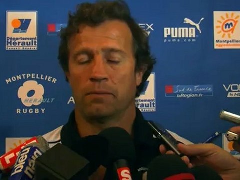 Interviews après Montpellier Hérault Rugby - Toulon : 14/09/2012