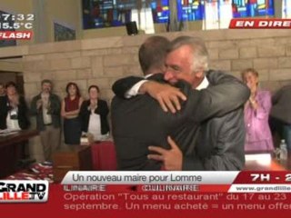 Passation de pouvoir à la mairie de Lomme