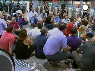 Huelga de trenes y de metro en España