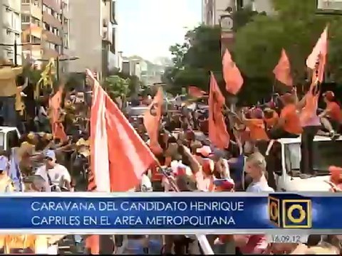 Así fue el recorrido del candidato presidencial Henrique Capriles por Caracas