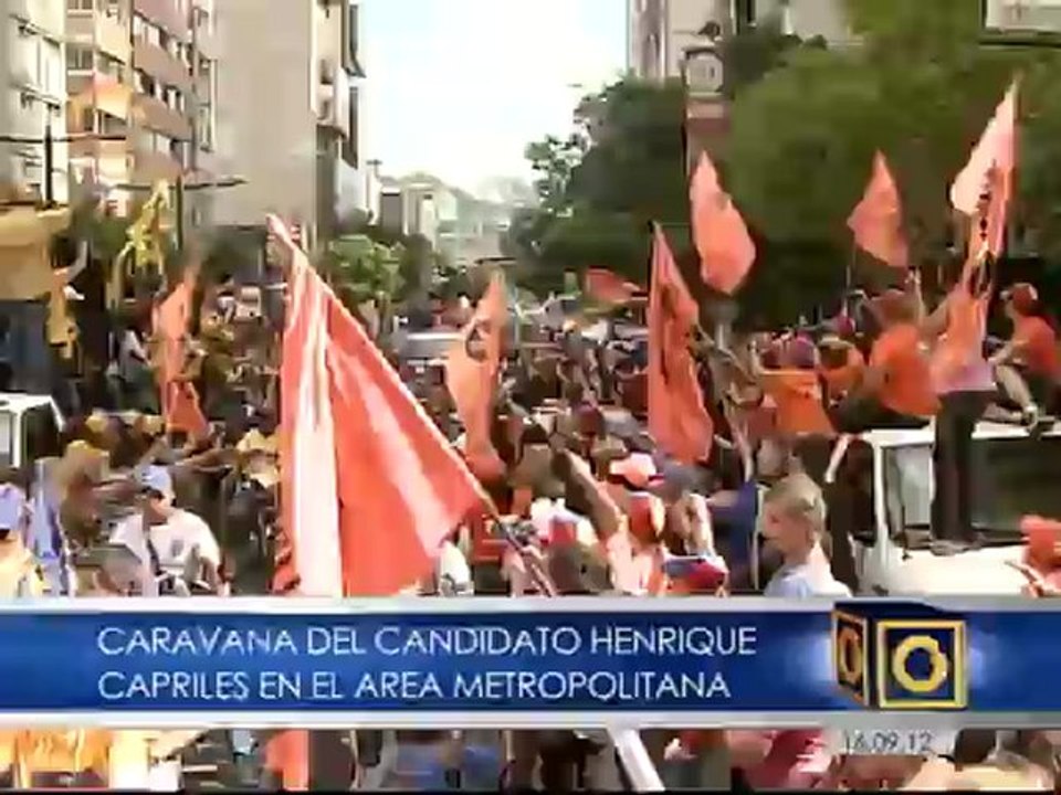 Así fue el recorrido del candidato presidencial Henrique Capriles por Caracas