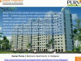 Kumar Purva-Apartments in Hadapsar with Fabulous Amenities