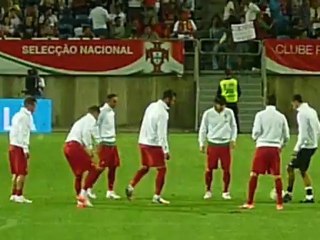 Seleçao Portugal échauffements...