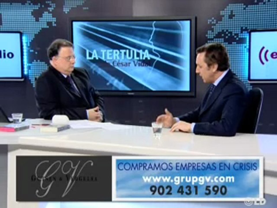 Entrevista de César Vidal:  Rafael Hernando, Diputado del PP - 19/04/10