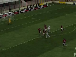 LDC 1/4 aller Milan AC - Real Madrid : Lobe de Lewel sur la barre