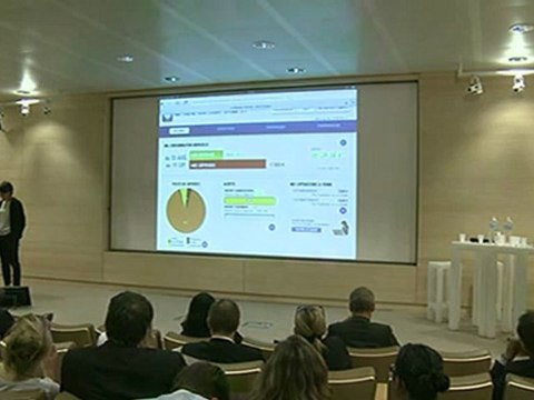 Présentation des dernières innovations de La Banque Postale par Héloise Beldicot-Pachot (directrice du pôle internet) et Zakaria Moursli (DISFE)