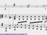 Domenico Dragonetti's, Concerto in A major, double-bass and piano sheet music - Video Score