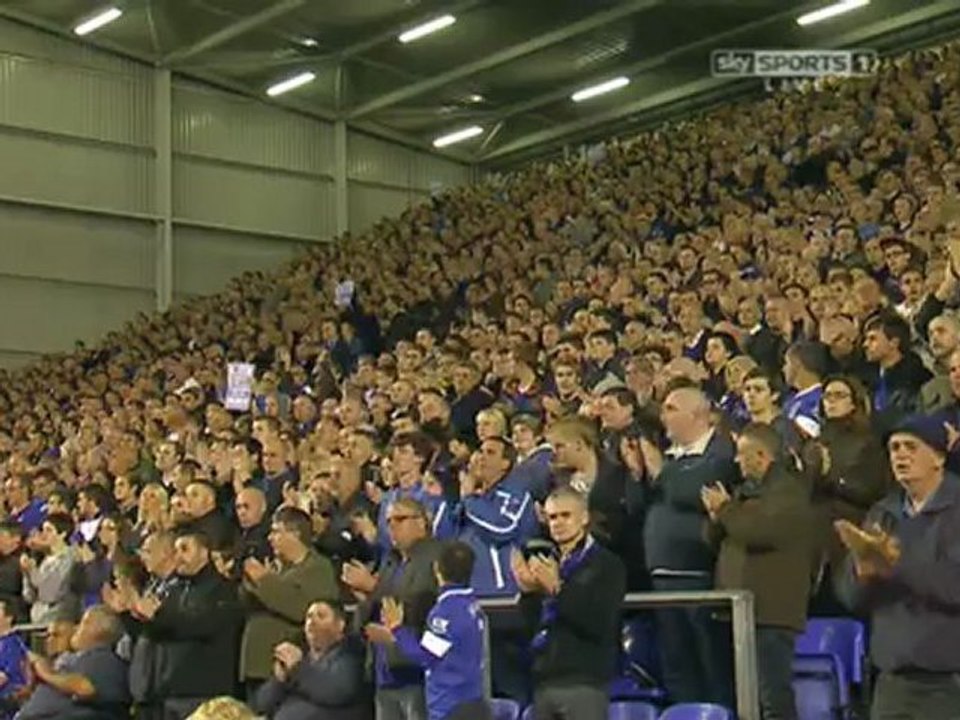 Everton tribute to the 96 who died at Hillsborough