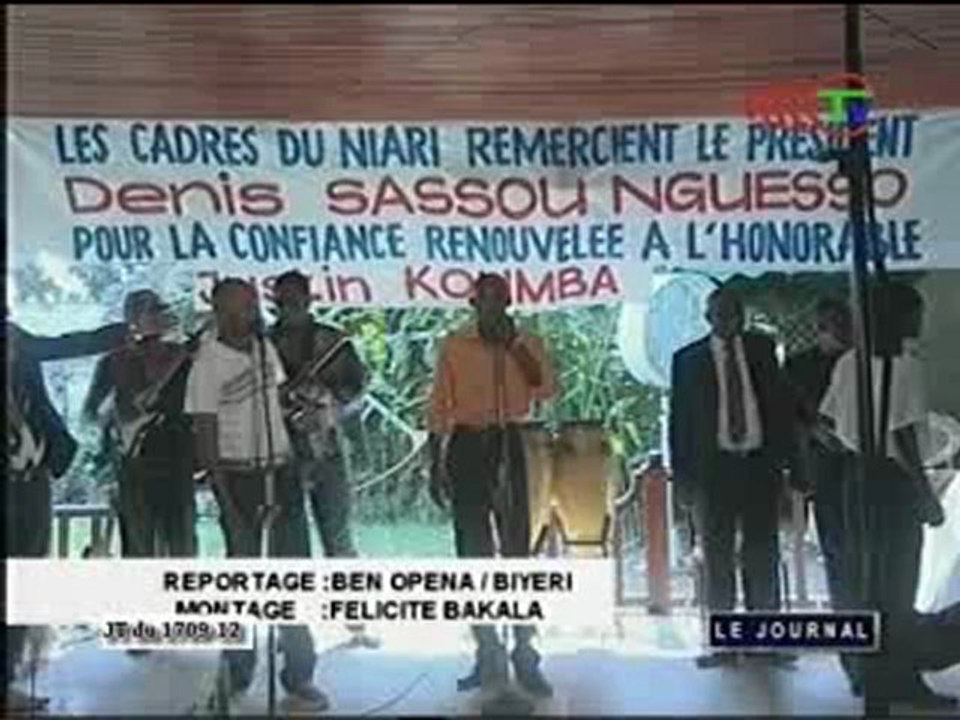 Les ressortissants du Niari face au président de l’assemblée nationale Justin Koumba