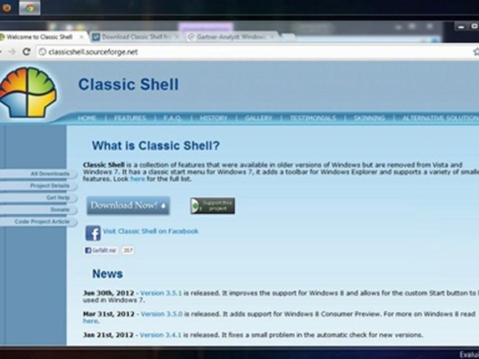 Windows 8: Classic Shell