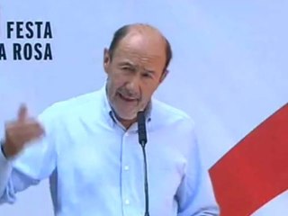 Rubalcaba: los manifestantes le han dicho a Rajoy "NO" por su "incompetencia y sus mentiras"