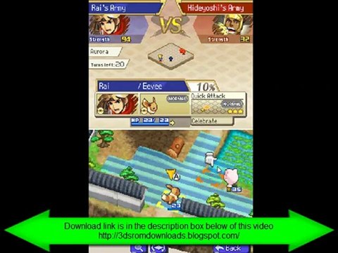 Pokemon Conquest US DS ROM Game Download Version