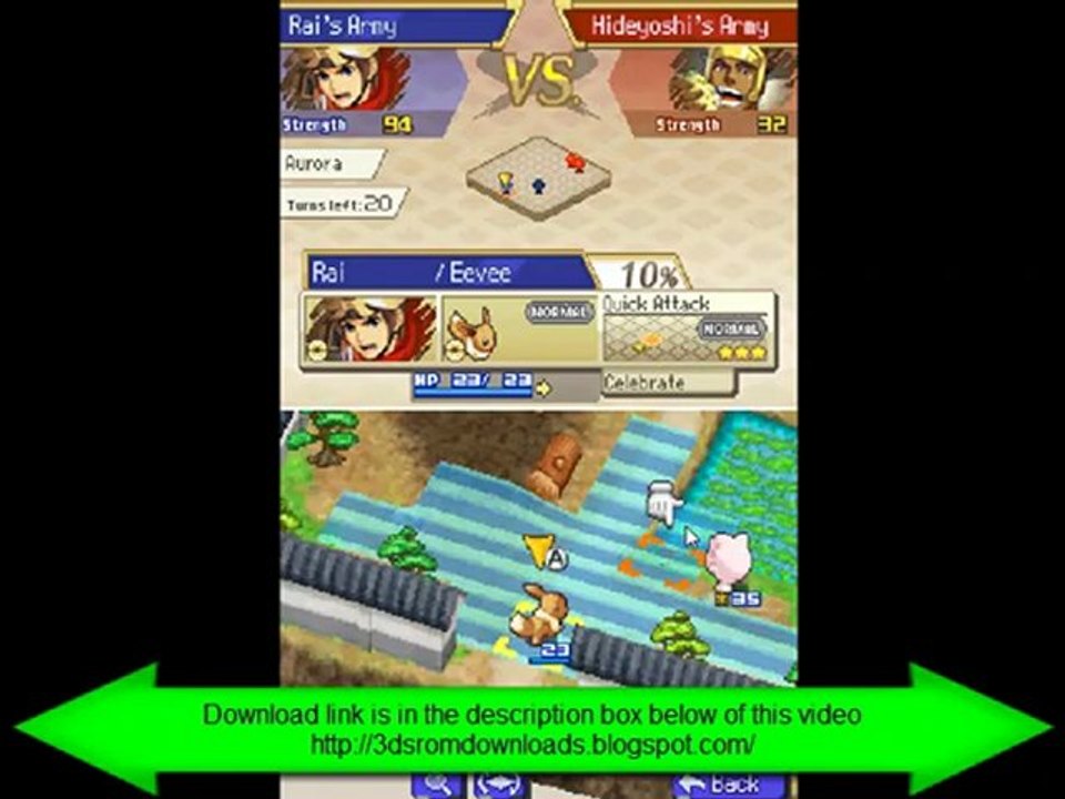 Pokemon Conquest US DS ROM Game Download Version