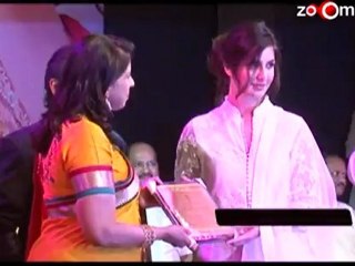 Katrina hurts herself at an event