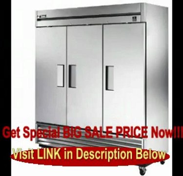 BEST BUY True TS-72F, All Stainless, 3 Door, 72 cu ft Reach-In Freezer