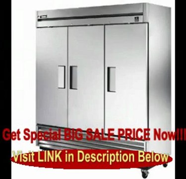 True TS-72F, All Stainless, 3 Door, 72 cu ft Reach-In Freezer FOR SALE