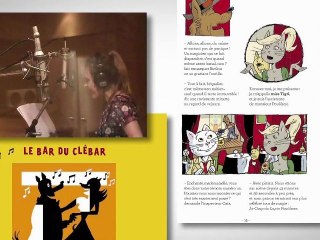 Agnès Bihl en studio pour l'Inspecteur Cats