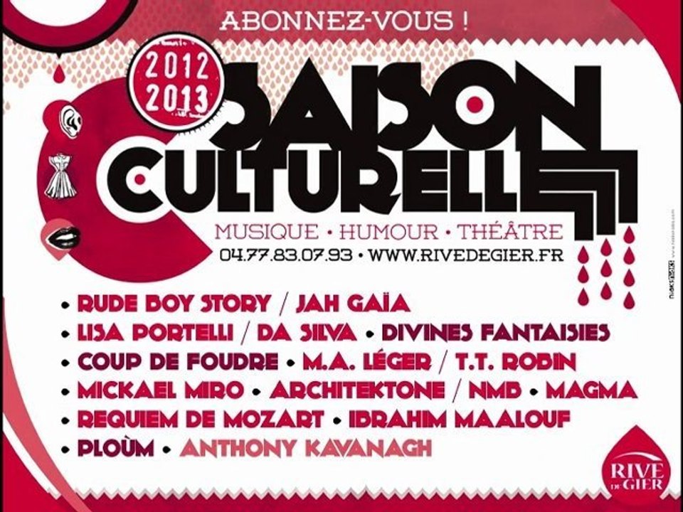 Présentation de la saison culturelle 2012-2013 de la Ville de Rive de Gier