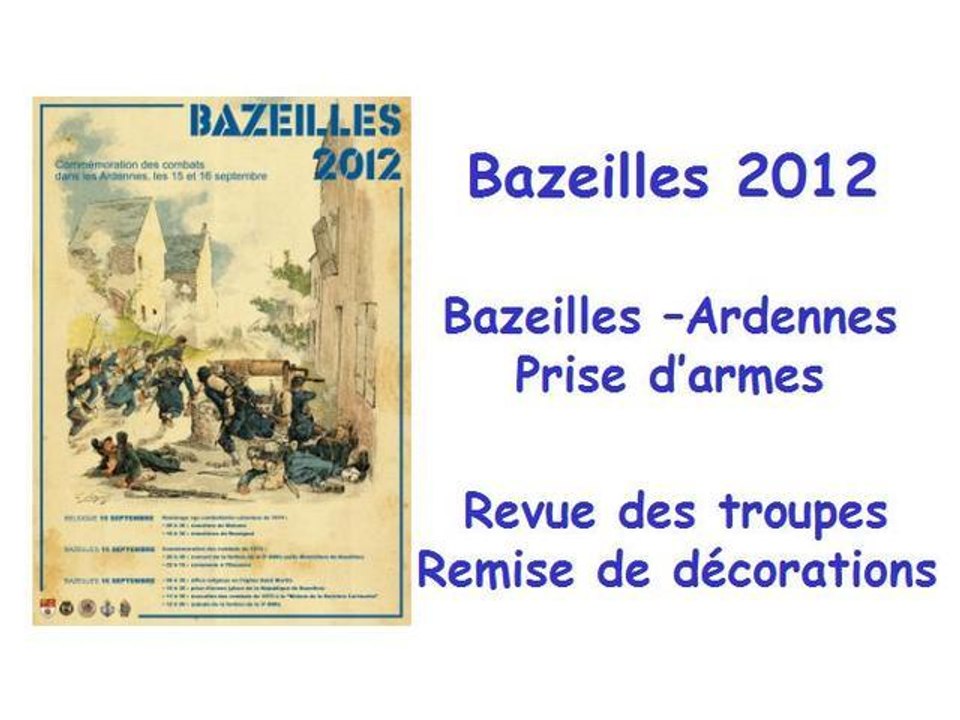Bazeilles 2012 - Prise d'armes