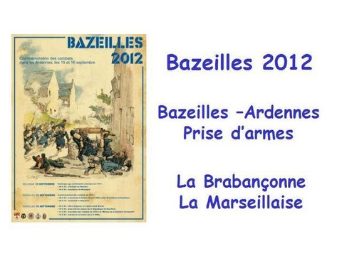 Bazeilles 2012- Brabançonne & Marseillaise
