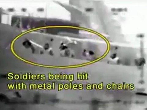 Israel difunde un vídeo que demuestra que los pacifistas atacaron a los soldados