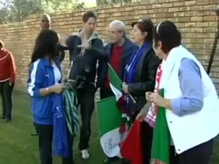 La selección italiana llega a Sudáfrica