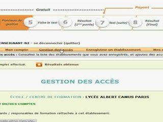 Distribuer des accès - Test des 7 profils d'apprentissage