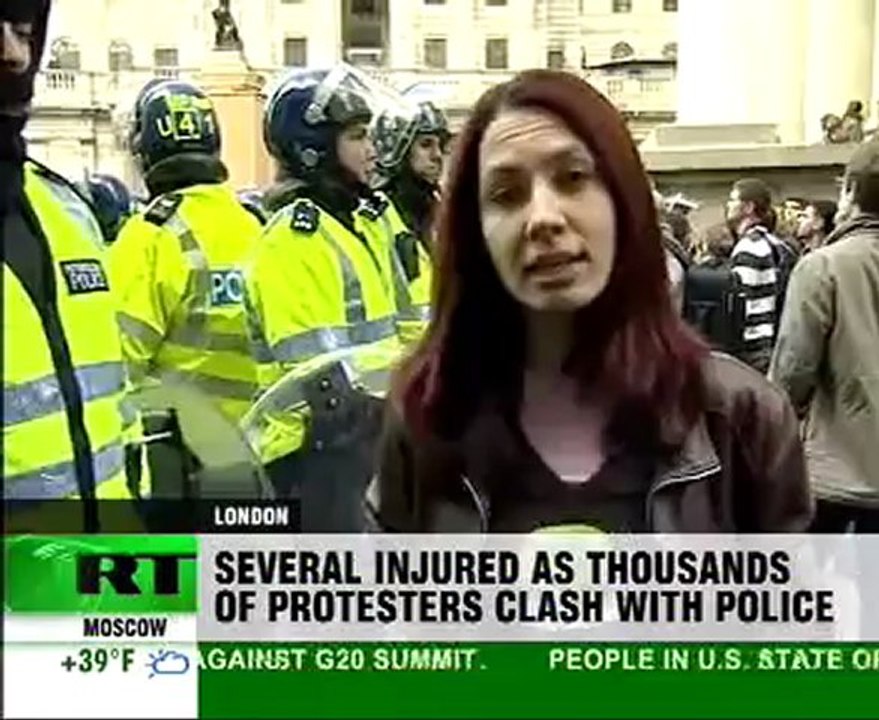 Protests hit London during G20
