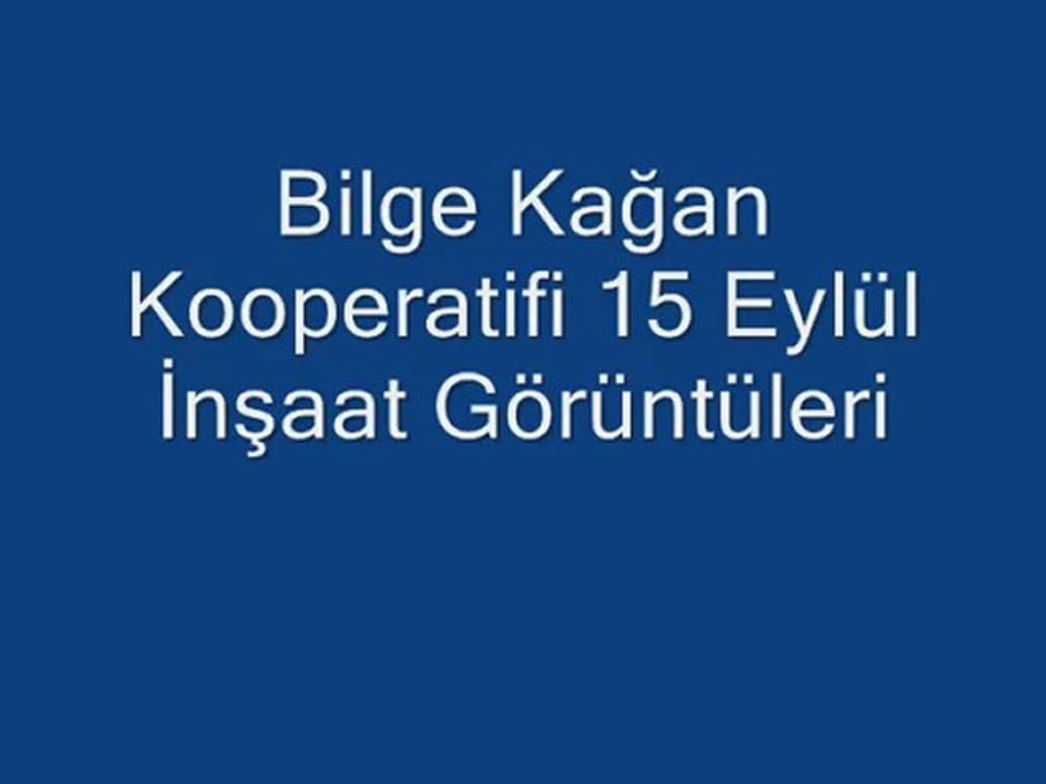 Talas Bilge Kağan Kooperatifi İnşaat Görüntüleri