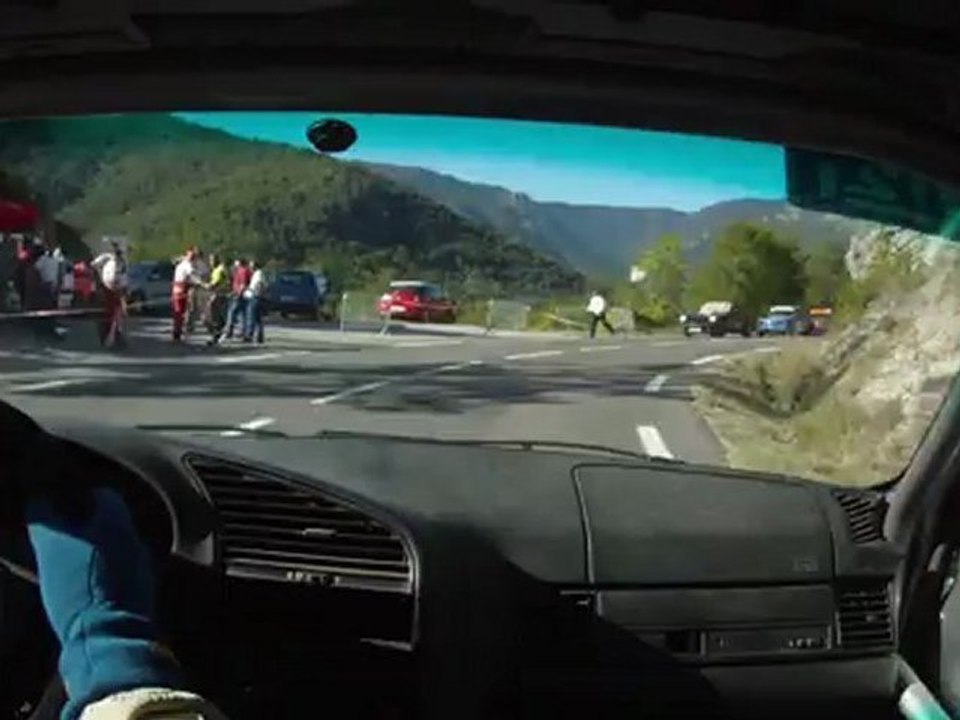 Course de côte du col du Minier caméra embarquée Vincent Savary 2° montée