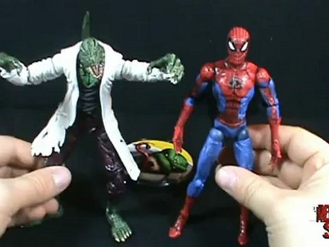 Toy spot -Marvel Legends Spiderman Fearsome Foes boxed set Lizard figure