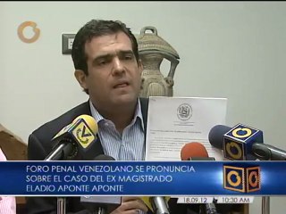 Foro Penal Venezolano: Algunos se están haciendo los ciegos en el caso Aponte Aponte