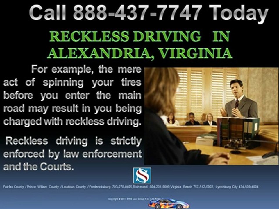 RECKLESS DRIVING IN ALEXANDRIA VIRGINIA LAWYER
