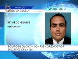 Equipo de cámara de Globovisión fue agredido por la GNB en Carabobo