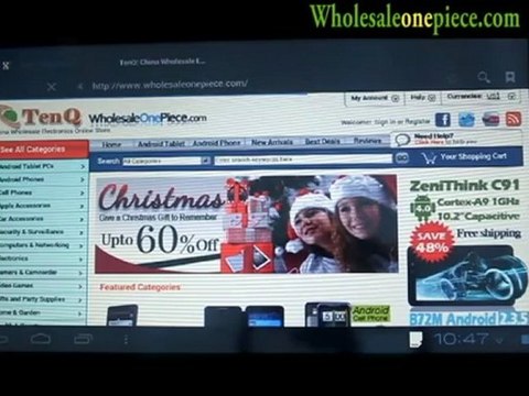 Flytouch 6 Android 4.0 Tablet - 10.2 Inch Vimicro VC882 1GHz GPS 3G WIFI HDMI Camera 1G