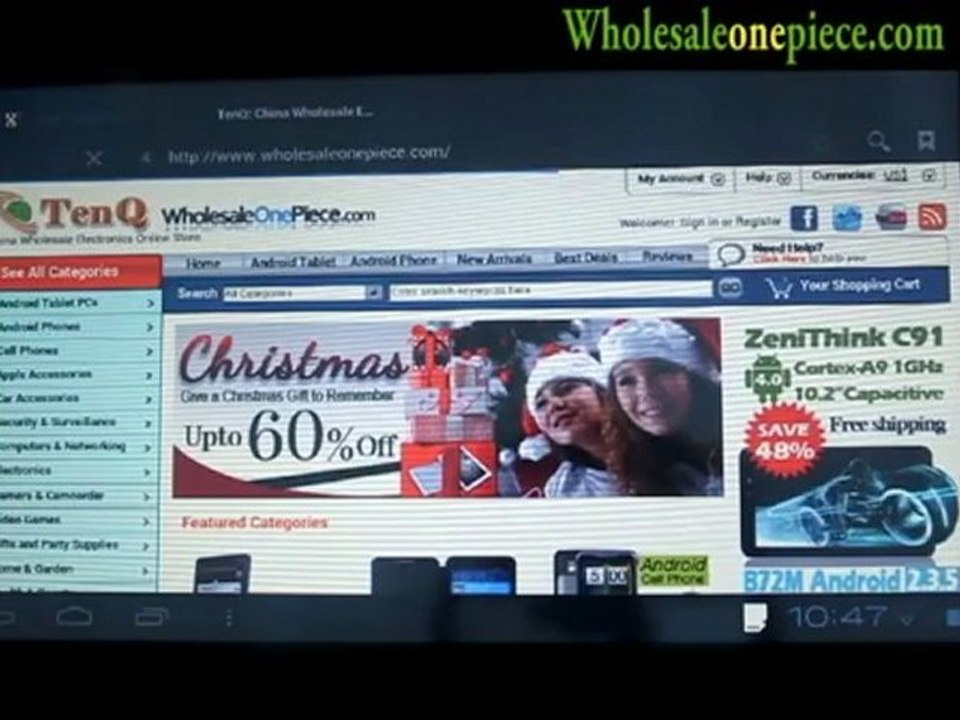 Flytouch 6 Android 4.0 Tablet - 10.2 Inch Vimicro VC882 1GHz GPS 3G WIFI HDMI Camera 1G