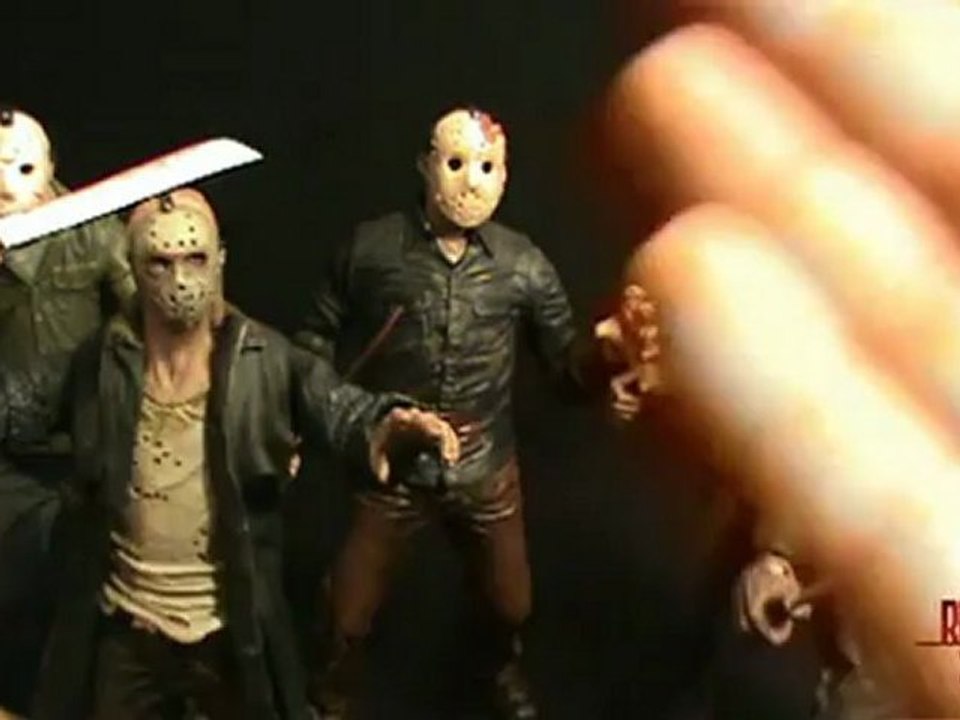 Comparisons of the various Jason Voorhees figures from Mezco Cinema of Fear line