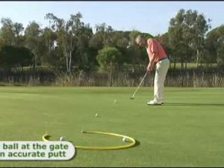 Practise Long Sloping Putts