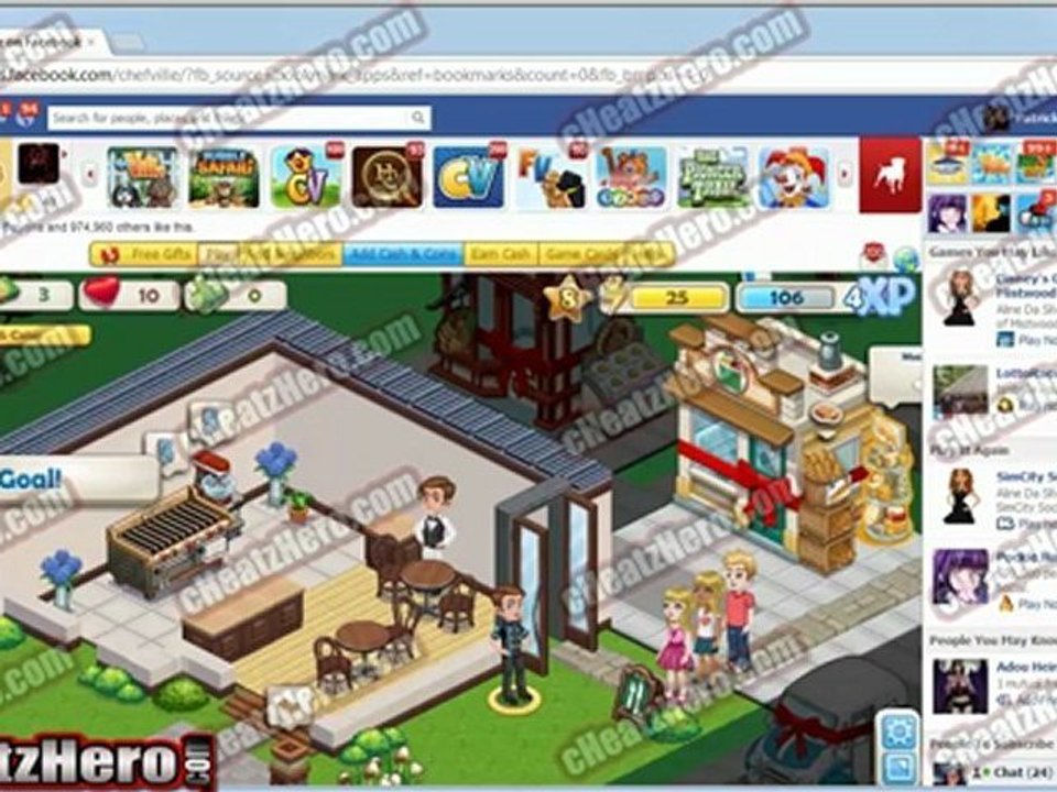 chefville how to get cash hack