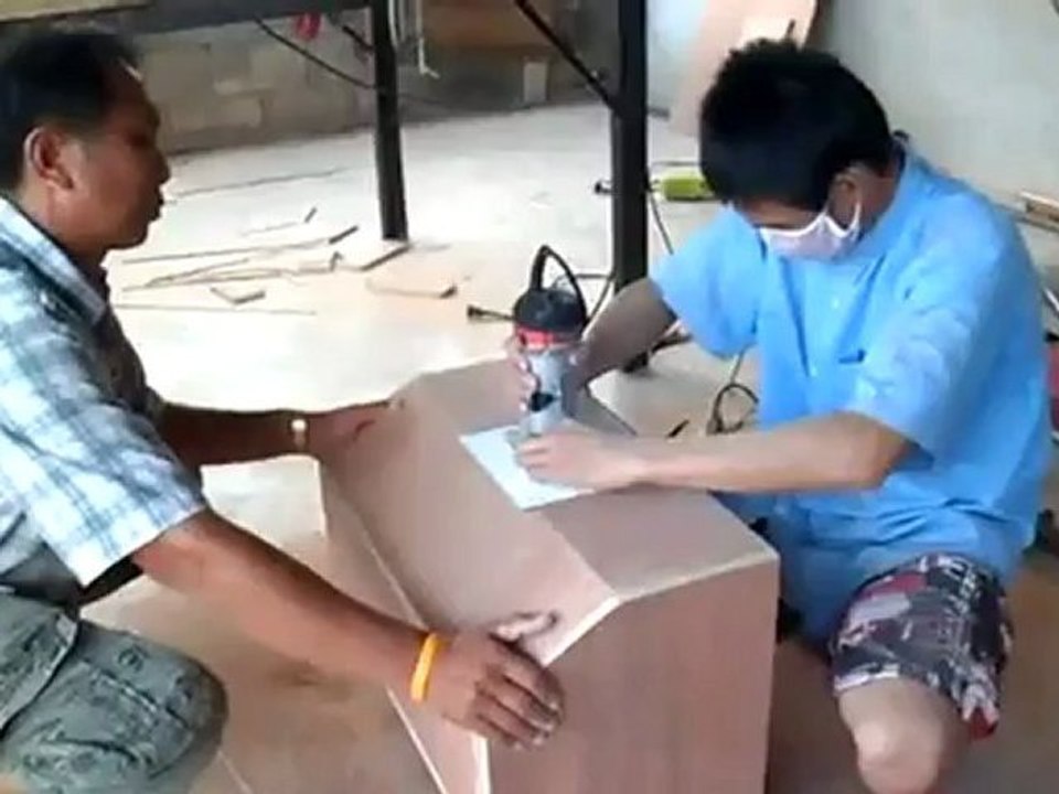 cuts the hole