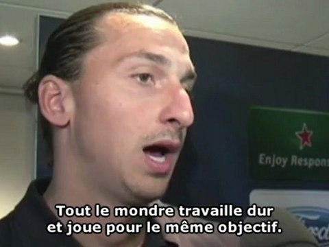 La satisfaction de Zlatan Ibrahimovic après la victoire du PSG face à Kiev !