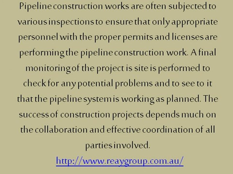 Understanding How Pipeline Construction is Done