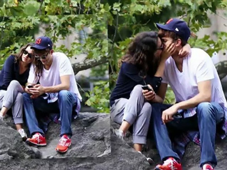 This is What it Looks Like When Ashton Kutcher and Mila Kunis Kiss
