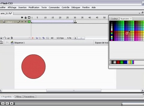 webdesign-x.fr webmaster paris tuto flash interpolation de mouvement et forme
