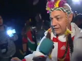 Los aficionados paraguayos: "España te vamos a coger"